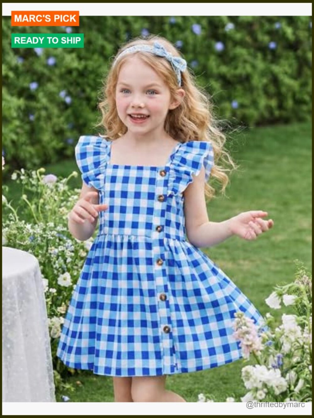 Toddler Girls 2-Pack Sun Dresses Fly Sleeve A-Line Summer Outfits - Picture 2 of 6